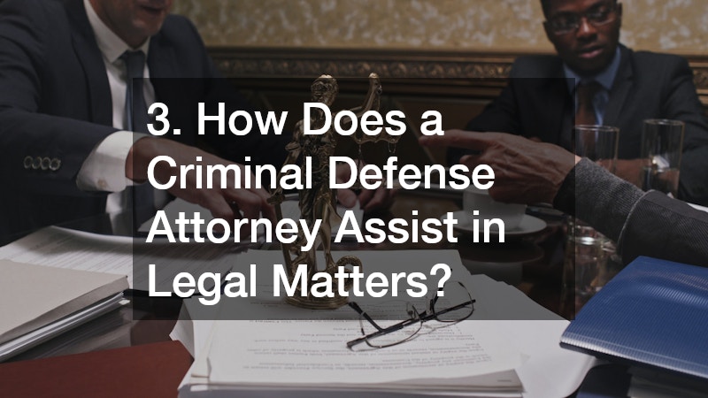 3. How Does a Criminal Defense Attorney Assist in Legal Matters?
