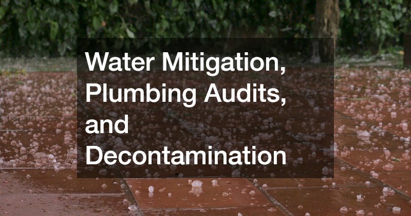 Water Mitigation, Plumbing Audits, and Decontamination