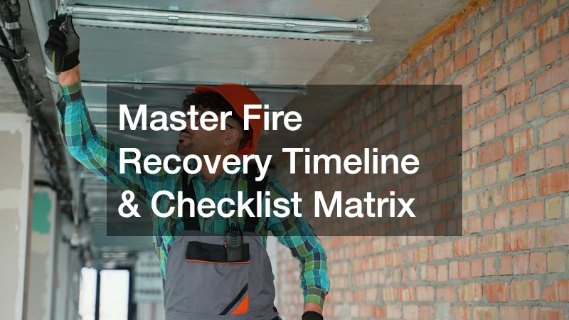 Master Fire Recovery Timeline & Checklist Matrix