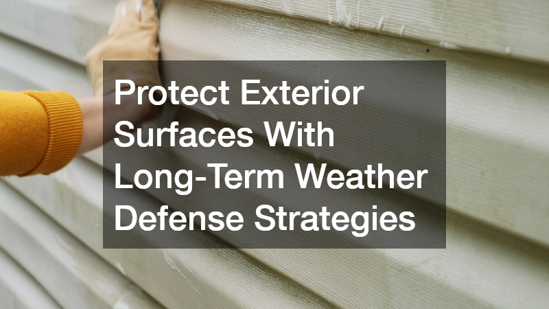 Protect Exterior Surfaces With Long-Term Weather Defense Strategies