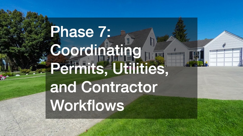 Phase 7: Coordinating Permits, Utilities, and Contractor Workflows