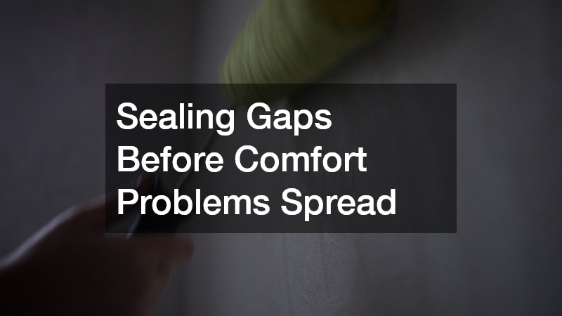 Sealing Gaps Before Comfort Problems Spread