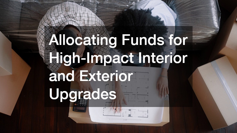 Allocating Funds for High-Impact Interior and Exterior Upgrades
