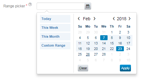 Date Range Picker