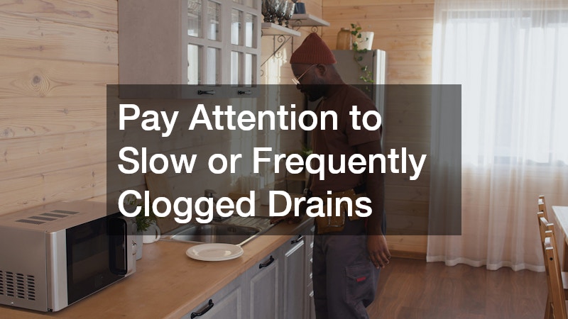 Pay Attention to Slow or Frequently Clogged Drains