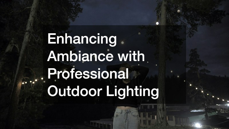 Enhancing Ambiance with Professional Outdoor Lighting