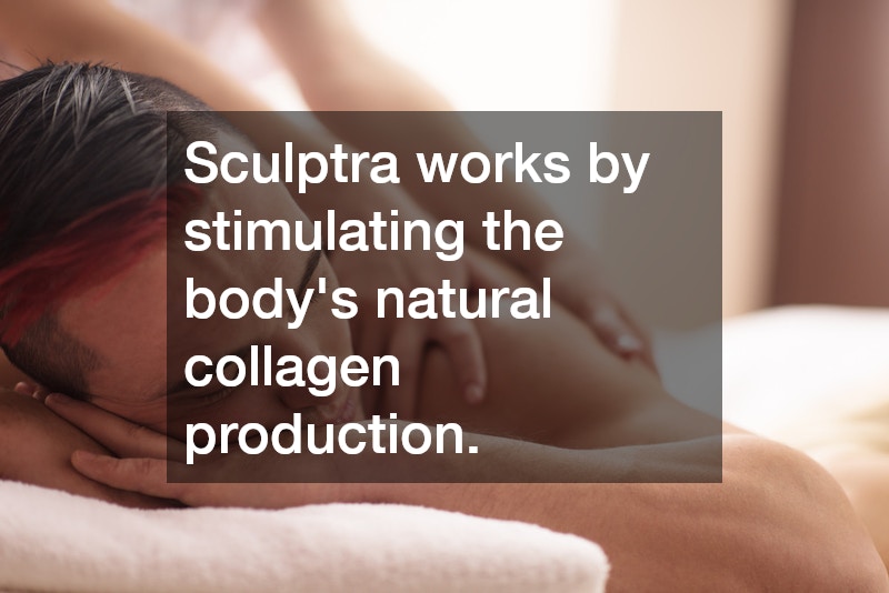 Sculptra works by stimulating the body