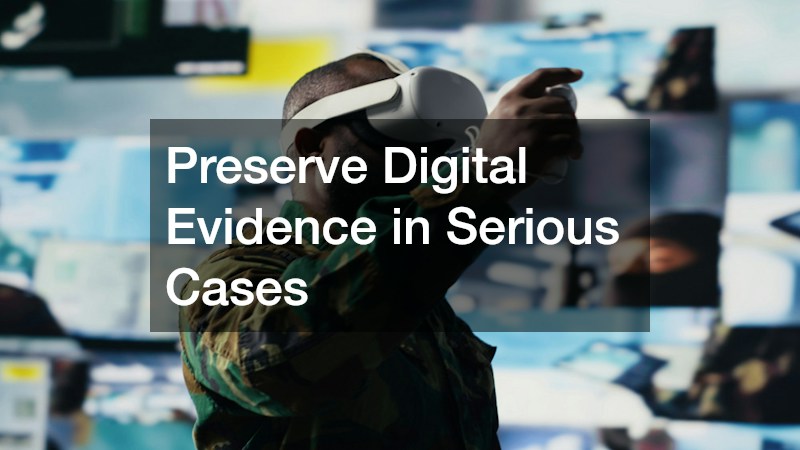 Preserve Digital Evidence in Serious Cases