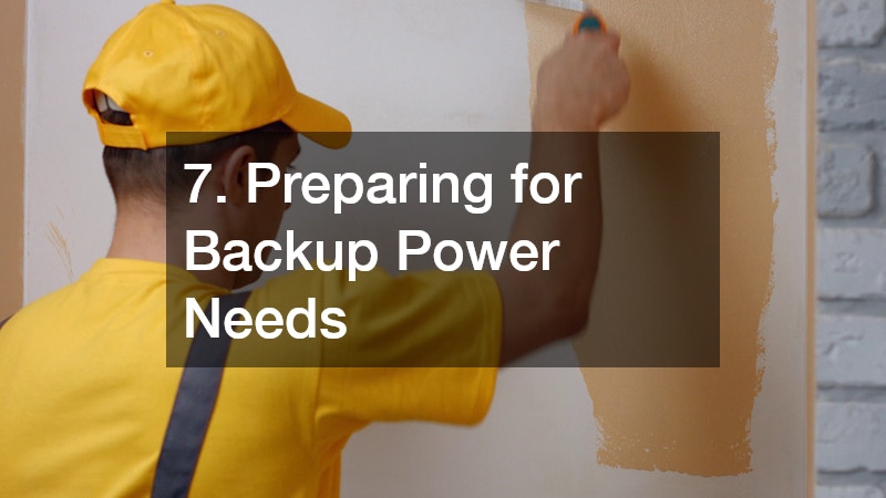 7. Preparing for Backup Power Needs