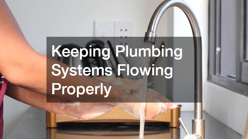 Keeping Plumbing Systems Flowing Properly