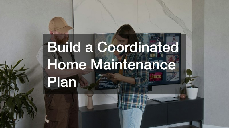 Build a Coordinated Home Maintenance Plan