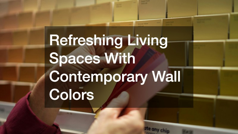 Refreshing Living Spaces With Contemporary Wall Colors