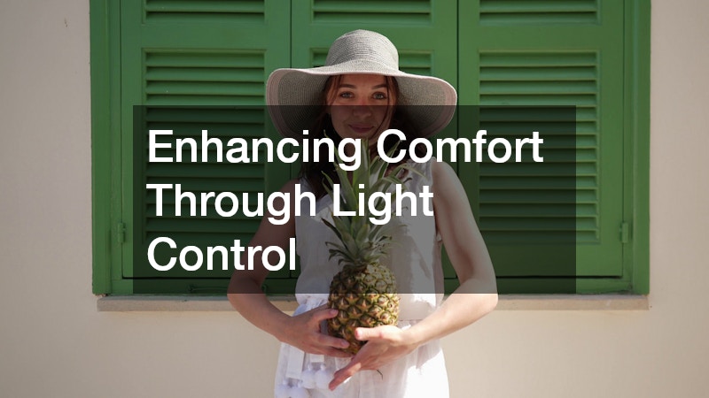 Enhancing Comfort Through Light Control