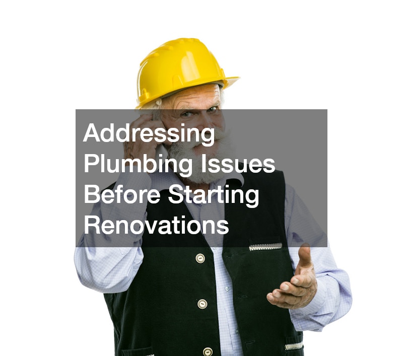 Addressing Plumbing Issues Before Starting Renovations