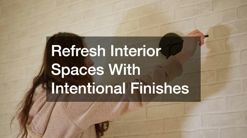 Refresh Interior Spaces With Intentional Finishes