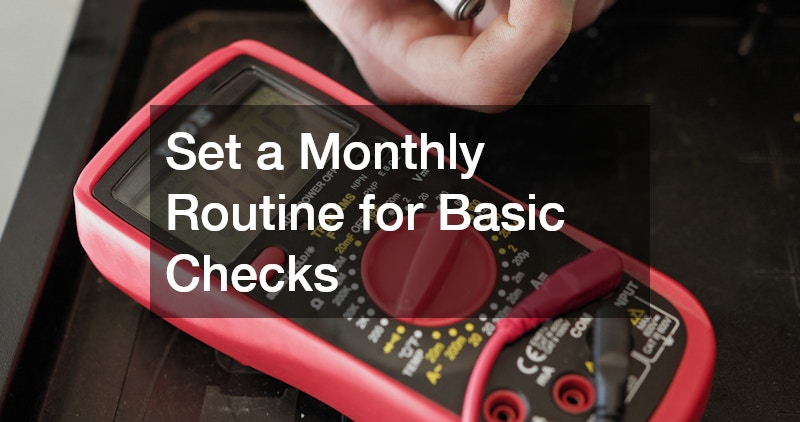 Set a Monthly Routine for Basic Checks