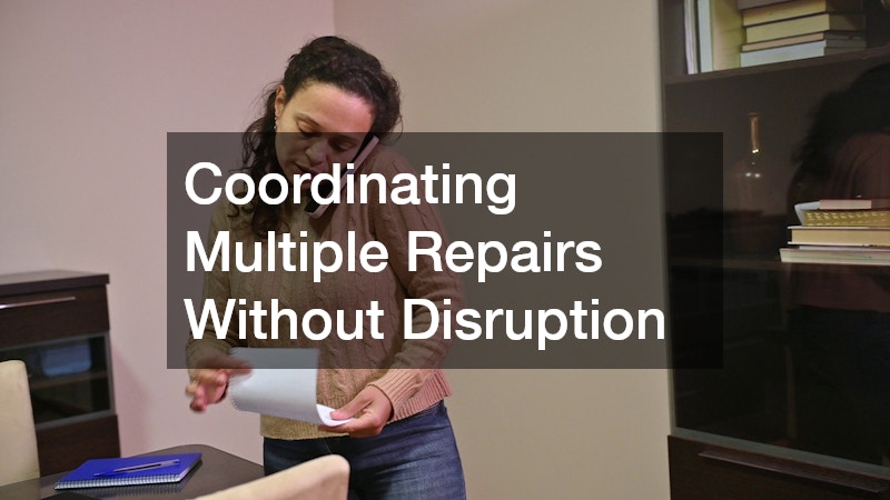 Coordinating Multiple Repairs Without Disruption