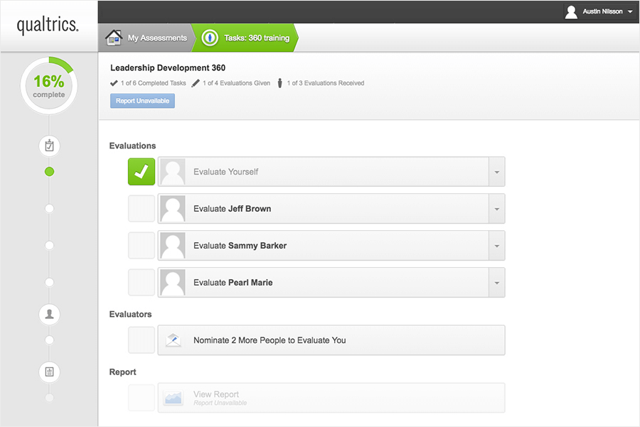 Employee 360 Tasks Dashboard