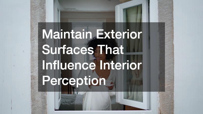 Maintain Exterior Surfaces That Influence Interior Perception