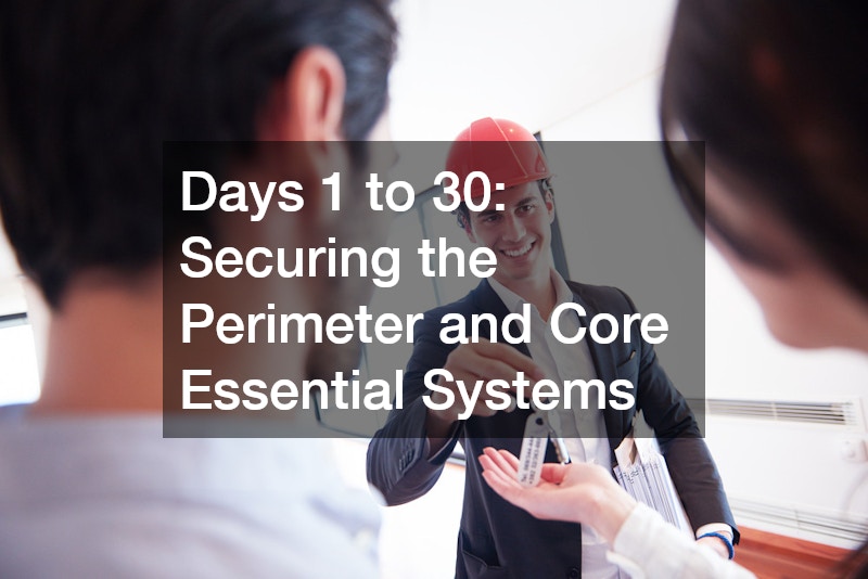 Days 1 to 30: Securing the Perimeter and Core Essential Systems