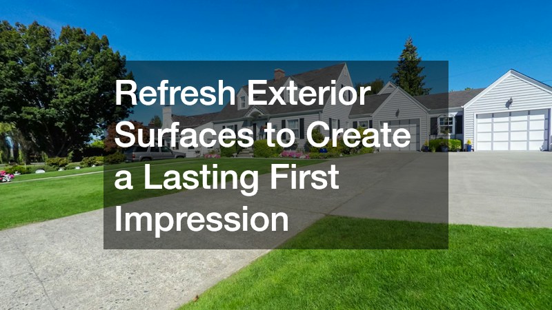 Refresh Exterior Surfaces to Create a Lasting First Impression