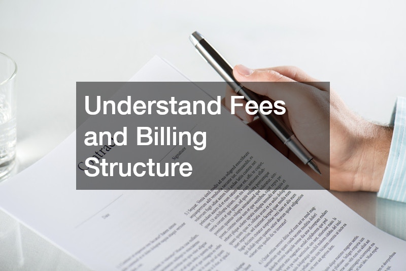 Understand Fees and Billing Structure