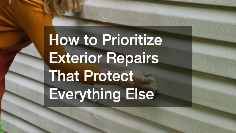How to Prioritize Exterior Repairs That Protect Everything Else