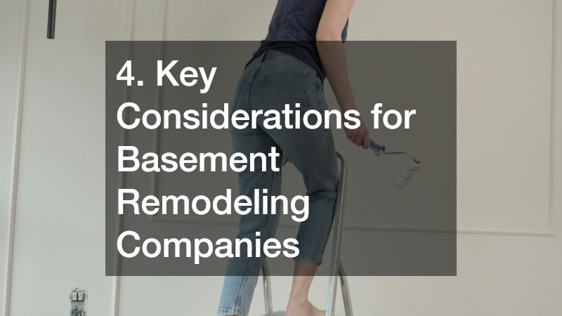 4. Key Considerations for Basement Remodeling Companies