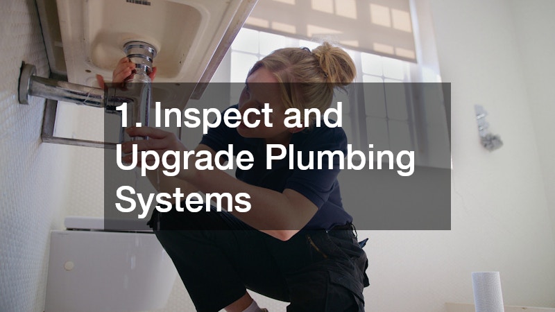 1. Inspect and Upgrade Plumbing Systems