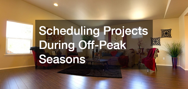 Scheduling Projects During Off-Peak Seasons