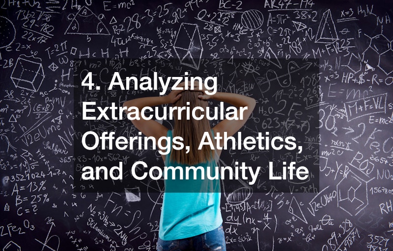 4. Analyzing Extracurricular Offerings, Athletics, and Community Life
