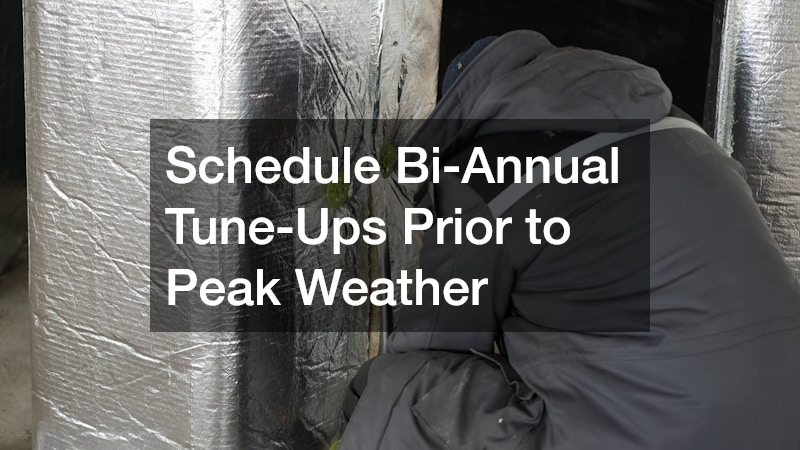 Schedule Bi-Annual Tune-Ups Prior to Peak Weather