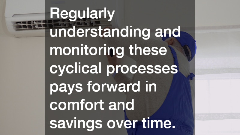 Regularly understanding and monitoring these cyclical processes pays forward in comfort and savings over time.