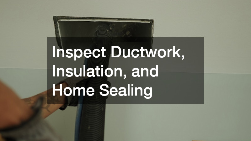 Inspect Ductwork, Insulation, and Home Sealing