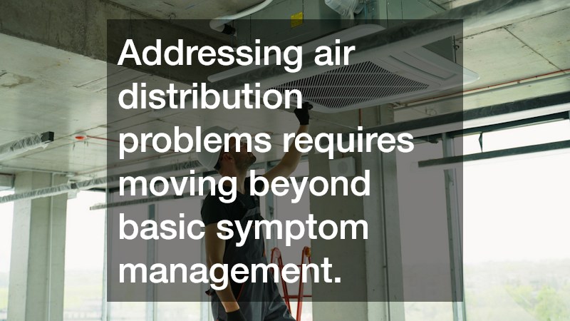 Addressing air distribution problems requires moving beyond basic symptom management.