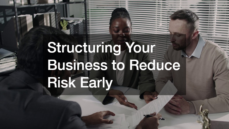Structuring Your Business to Reduce Risk Early