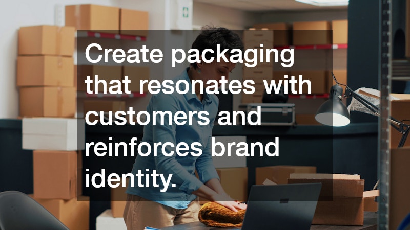 Create packaging that resonates with customers and reinforces brand identity.