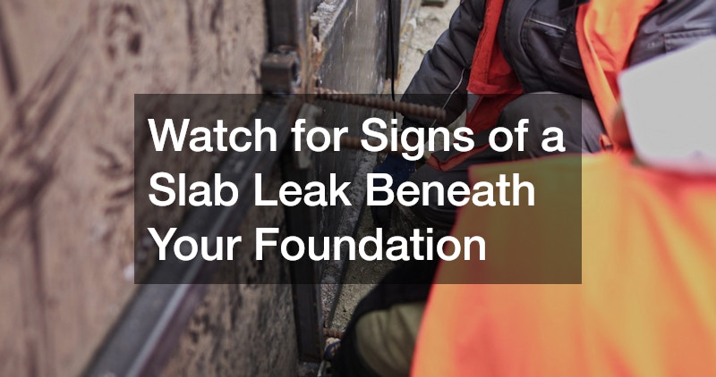 Watch for Signs of a Slab Leak Beneath Your Foundation