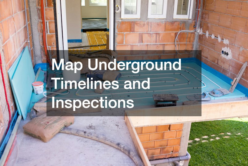 Map Underground Timelines and Inspections