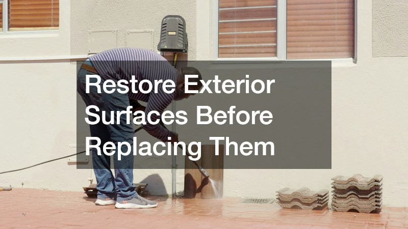 Restore Exterior Surfaces Before Replacing Them