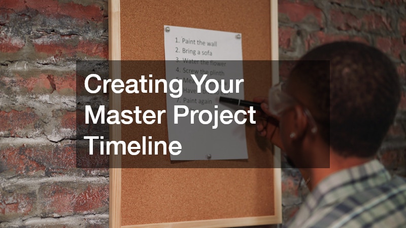 Creating Your Master Project Timeline