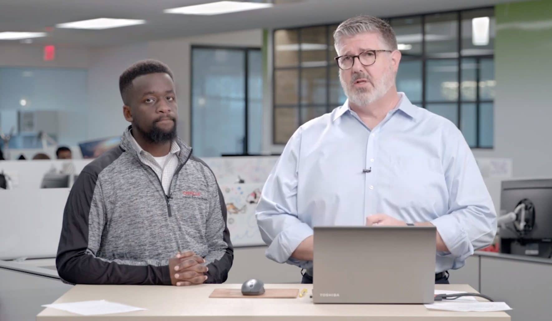 Clarence Ondieki and Jim Lewis, Solution Engineers at Oracle