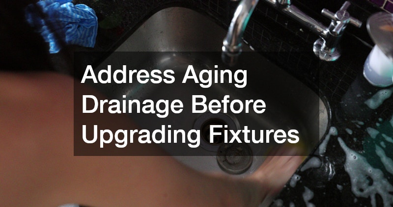 Address Aging Drainage Before Upgrading Fixtures