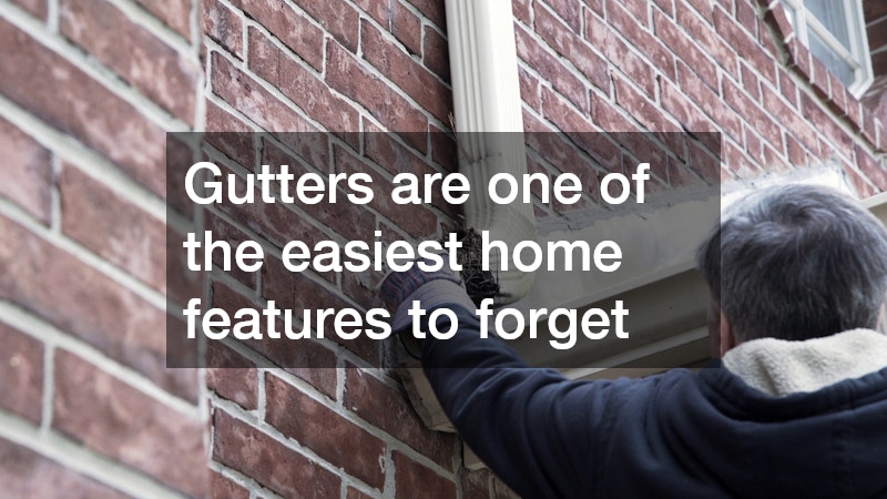 Gutters are one of the easiest home features to forget
