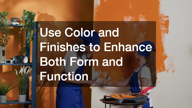 Use Color and Finishes to Enhance Both Form and Function