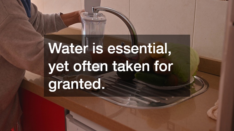 Water is essential, yet often taken for granted.