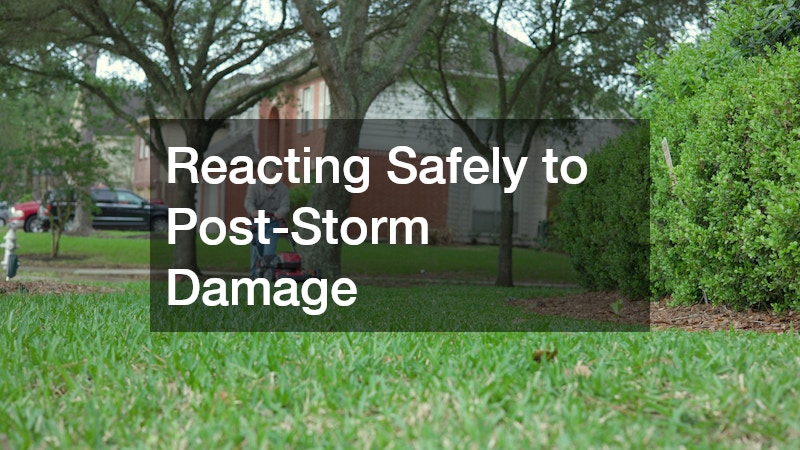 Reacting Safely to Post-Storm Damage