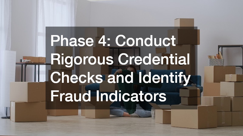 Phase 4: Conduct Rigorous Credential Checks and Identify Fraud Indicators