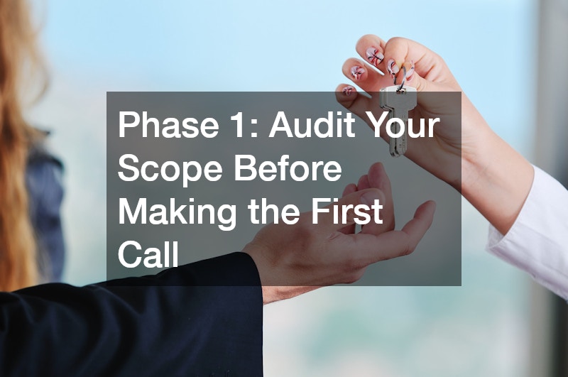 Phase 1: Audit Your Scope Before Making the First Call