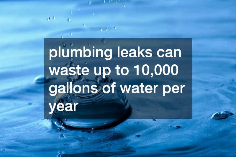 plumbing leaks can waste up to 10,000 gallons of water per year